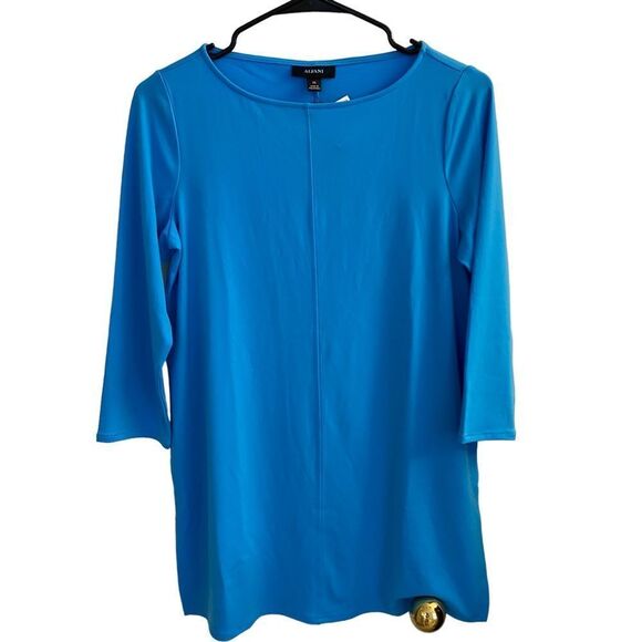 Alfani Turquoise 3/4 Sleeve Tunic Sz XS - Picture 1 of 9